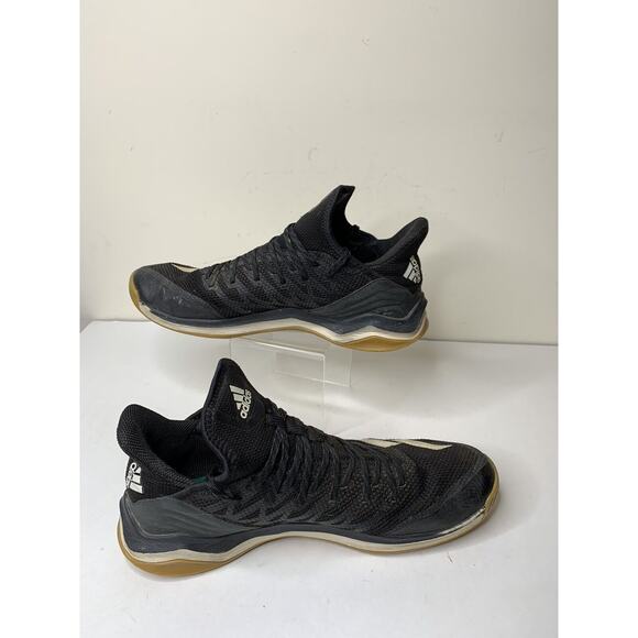 Adidas Mens Size 10.5 Icon 4 Trainer Baseball Shoes 'Black Gum' CG5270 - Picture 2 of 9